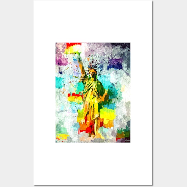 Grunge Liberty for All Wall Art by danieljanda